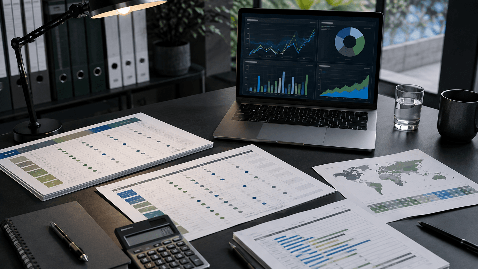 Arbeitsplatz für den Vergleich von P2P-Plattformen